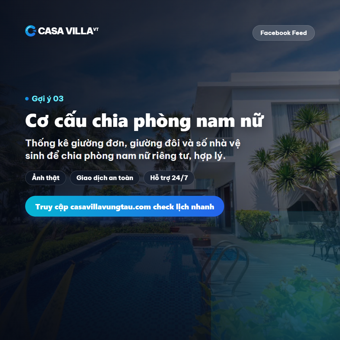 Cơ cấu chia phòng nam nữ
