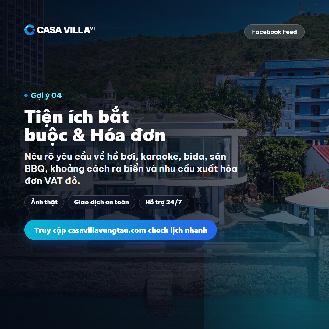 Tiện ích bắt buộc & Hóa đơn